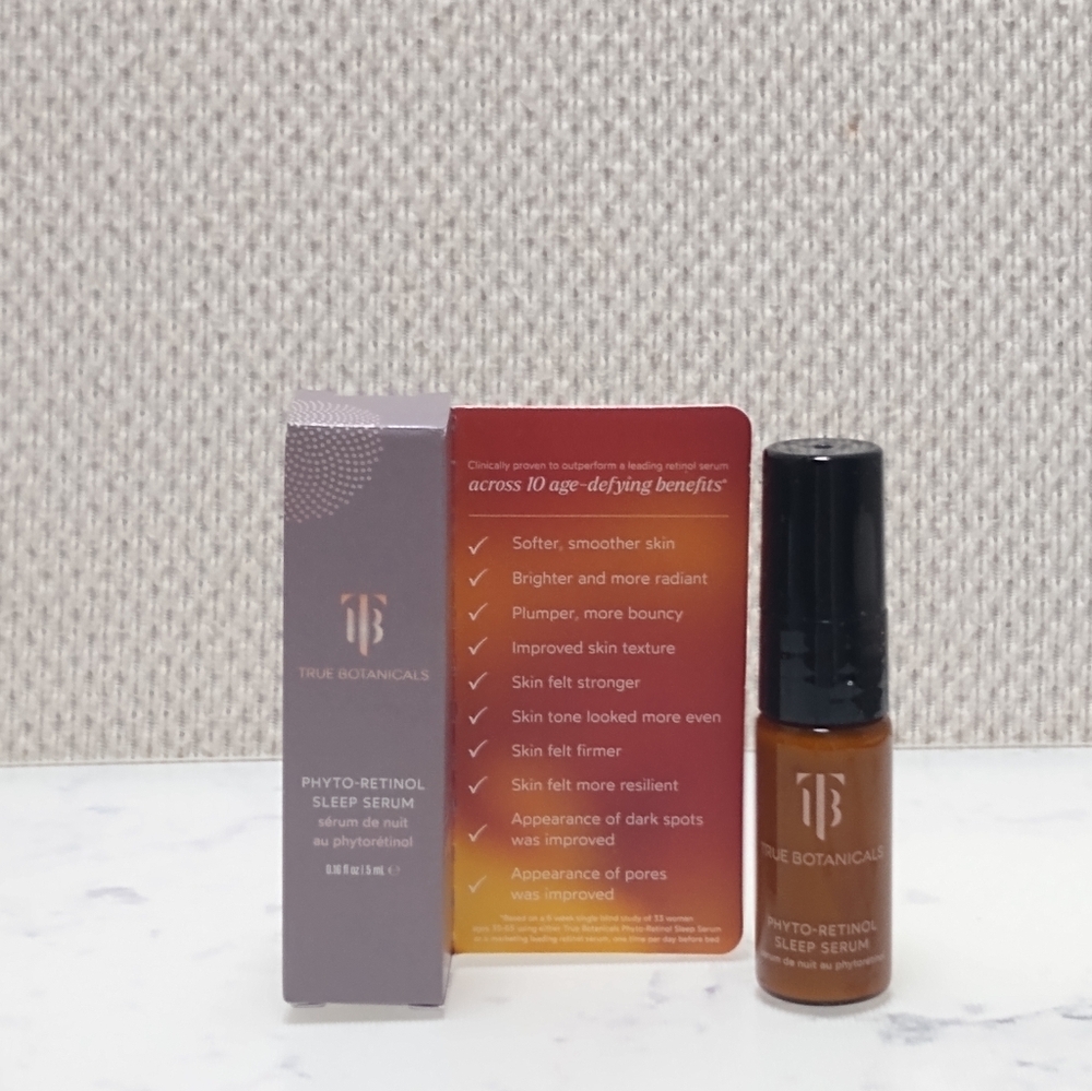 True Botanicals Phyto-Retinol Sleep Serum Mini Travel Size .16 Oz New In Box